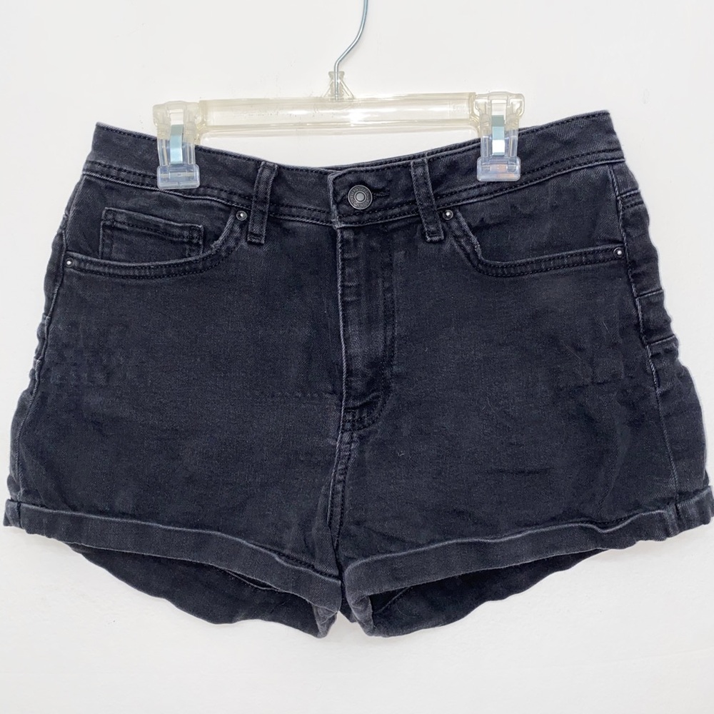 Black Jean Shorts